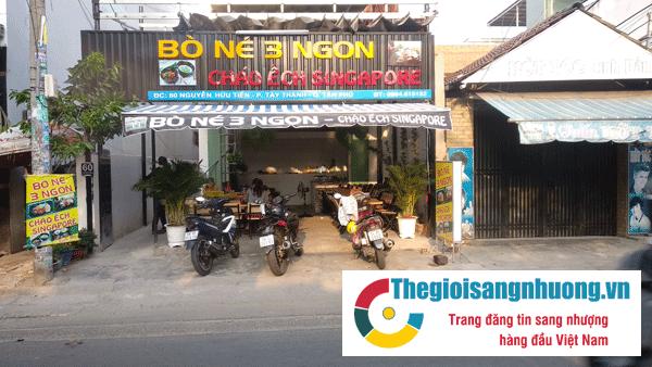 Sang quán Bò Né 3 Ngon - Cháo Ếch Singapore Quận Tân Phú