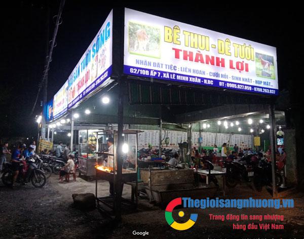 Sang quán ăn đang  kinh doanh tốt mặt tiền Trần Văn Giàu, Bình Chánh