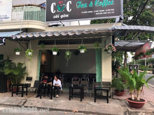 Sang gấp quán cà phê góc 2 mặt tiền 79 Hiền Vương, Quận Tân Phú