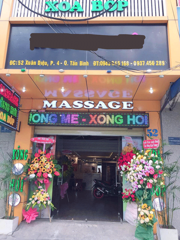  Sang cơ sở MASSAGE CAO CẤP , MT 52 Xuân Diệu, F.4 , Tân Bình 