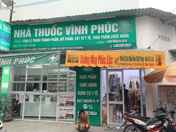 Sang nhà thuốc ở Gò Vấp , Mt số 218 Nguyễn Duy Cung , phường 12, Quận Gò Vấp