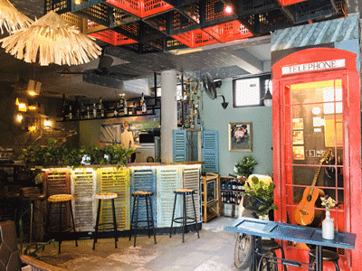 cho thuê quán cafe sẵn, ngang 6m, sâu 10m đường Hoàng Sa P9 Q3