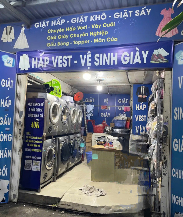 Sang tiệm giặt sấy Tại Bình Thạnh